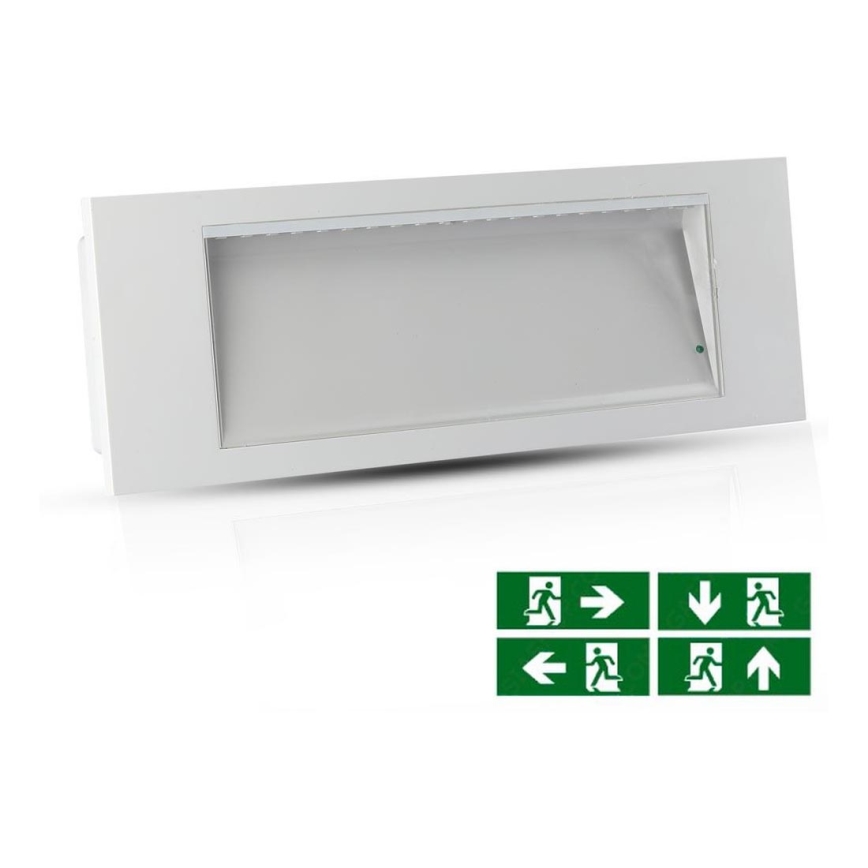 Lumière d'urgence EMERGENCY EXIT SAMSUNG CHIP LED/3,8W/230V 6000K