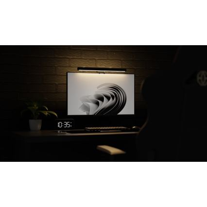 Lumière pour écran à intensité variable LED LEVANO LED/5W/5V 3000-6000K noir