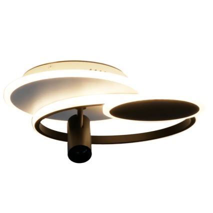 Plafonnier à intensité variable LED/65W/230V 3000-6500K blanc/noir + télécommande