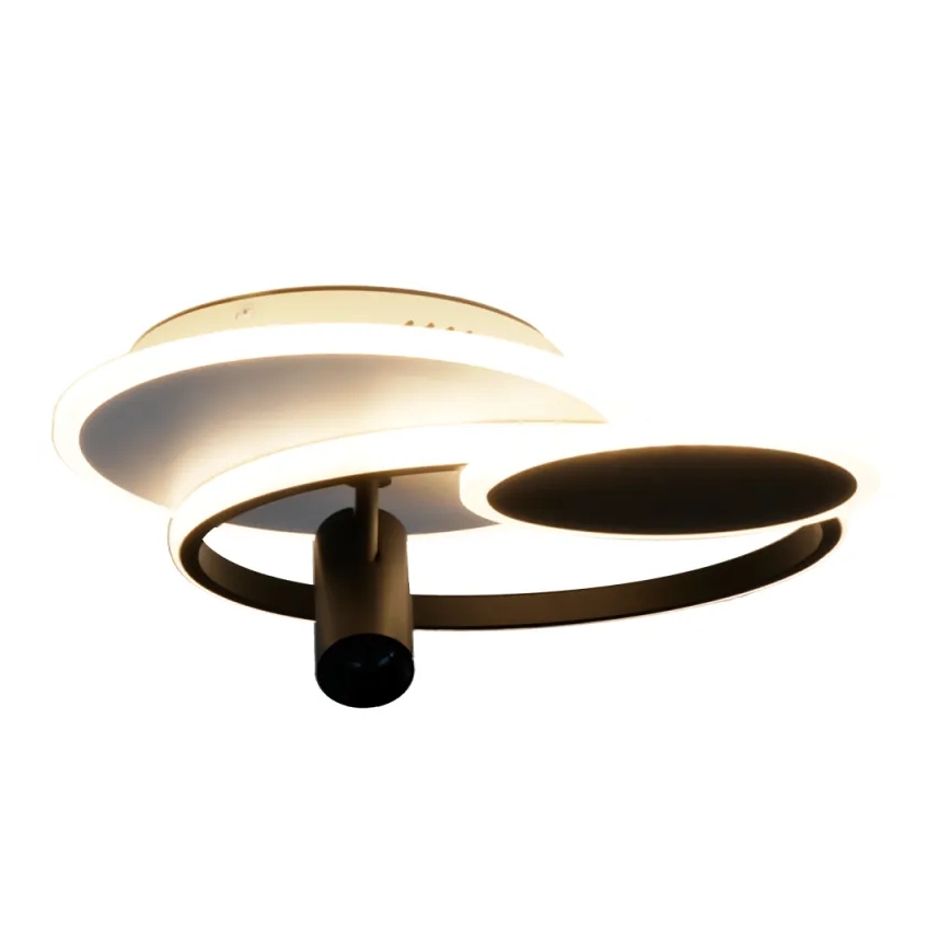 Plafonnier à intensité variable LED/65W/230V 3000-6500K blanc/noir + télécommande