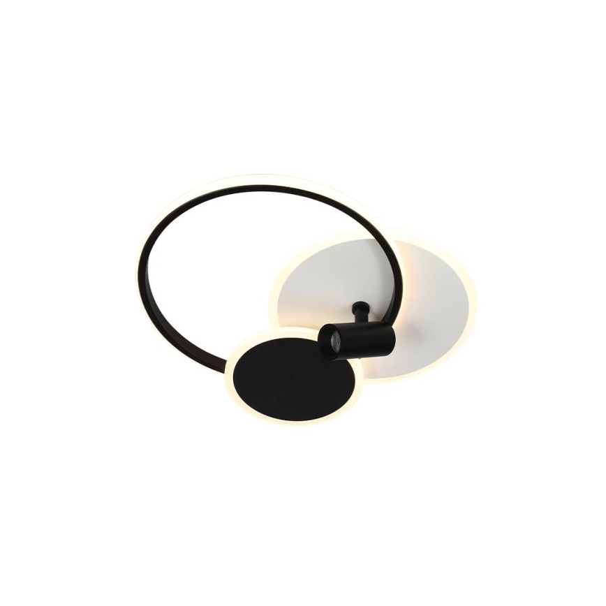 Plafonnier à intensité variable LED/65W/230V 3000-6500K blanc/noir + télécommande