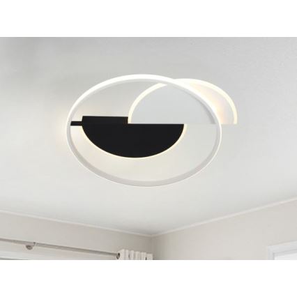 Plafonnier à intensité variable LED/70W/230V 3000-6500K blanc/noir + télécommande