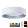 Luminaire à intensité variable SMART GALAXY LED/24W/230V d. 45 cm 2700-6500K Wi-Fi Tuya blanc/argenté + Télécommande