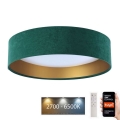 Luminaire à intensité variable SMART GALAXY LED/24W/230V d. 45 cm 2700-6500K Wi-Fi Tuya vert/doré + Télécommande