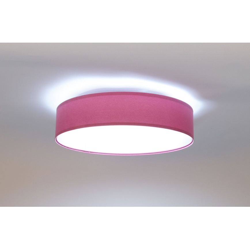Plafonnier à intensité variable SMART GALAXY LED/36W/230V d. 55 cm 2700-6500K Wi-Fi Tuya rose/argenté + Télécommande