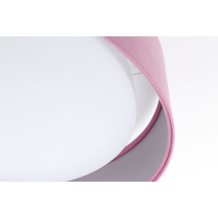 Plafonnier à intensité variable SMART GALAXY LED/36W/230V d. 55 cm 2700-6500K Wi-Fi Tuya rose/argenté + Télécommande