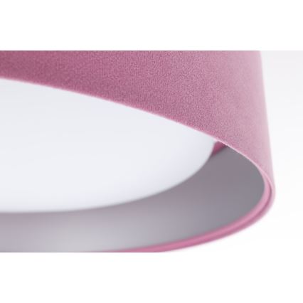 Plafonnier à intensité variable SMART GALAXY LED/36W/230V d. 55 cm 2700-6500K Wi-Fi Tuya rose/argenté + Télécommande
