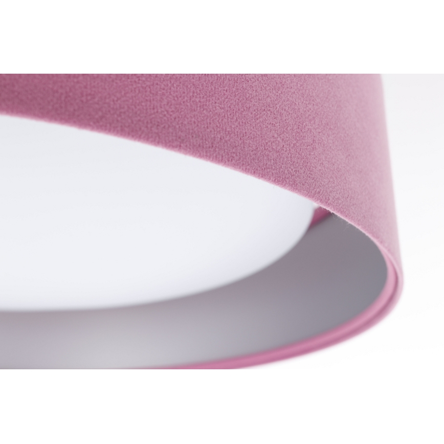 Plafonnier à intensité variable SMART GALAXY LED/36W/230V d. 55 cm 2700-6500K Wi-Fi Tuya rose/argenté + Télécommande