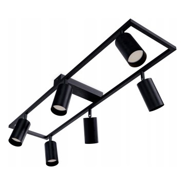 Luminaire à spots 6xGU10/30W/230V noir