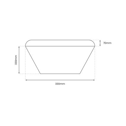 Luminaire de salle de bain avec détecteur NEMO LED/16W/230V IP44 noir