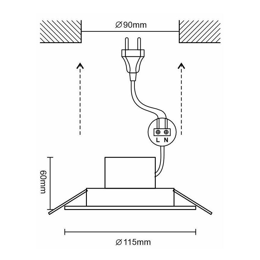 Luminaire de salle de bain LED à intensité variable LED/10W/230V 3000K-6500K Wi-Fi Tuya IP44
