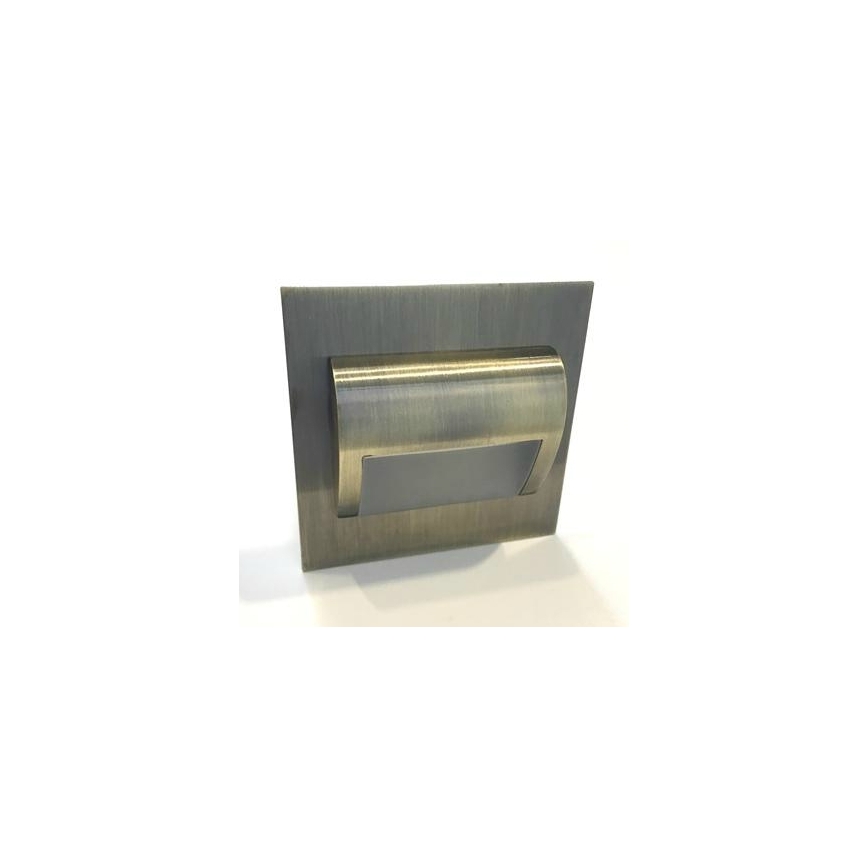 Luminaire d'escalier DECORUS LED/1,2W/12V 3000K laiton