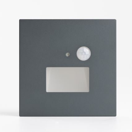 Luminaire LED pour escalier avec capteur de mouvement et capteur crépusculaire LED/1,5W/230V 3000/4000/6000K anthracite