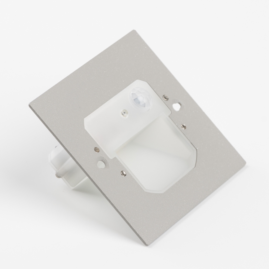 Luminaire d'escalier LED avec capteur de mouvement et capteur crépusculaire LED/1,5W/230V 3000/4000/6000K gris