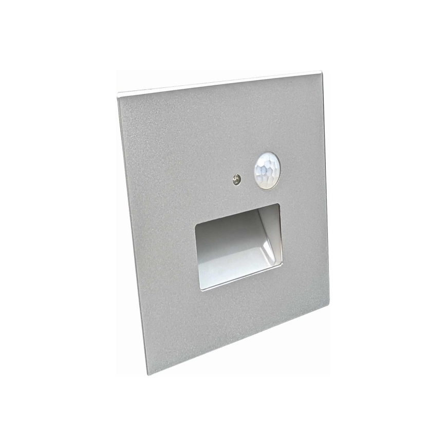 Luminaire d'escalier LED avec capteur de mouvement et capteur crépusculaire LED/1,5W/230V 3000/4000/6000K gris