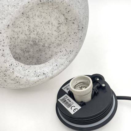 Luminaire d'extérieur décoratif LUMISTONE 1xE27/15W/230V IP65 pr. 28 cm