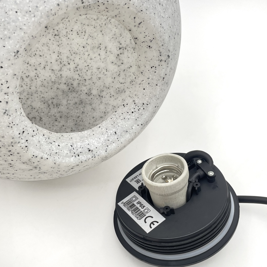 Luminaire d'extérieur décoratif LUMISTONE 1xE27/15W/230V IP65 pr. 28 cm