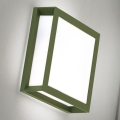 Luminaire d'extérieur HENRY 2xE27/15W/230V 26x26 cm IP44 vert