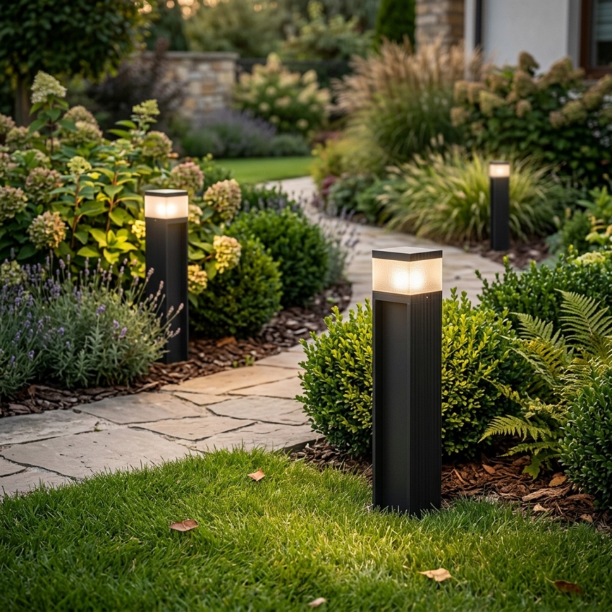 Luminaire d'extérieur VESPER 1xG9/5W/230V IP44 50 cm noir