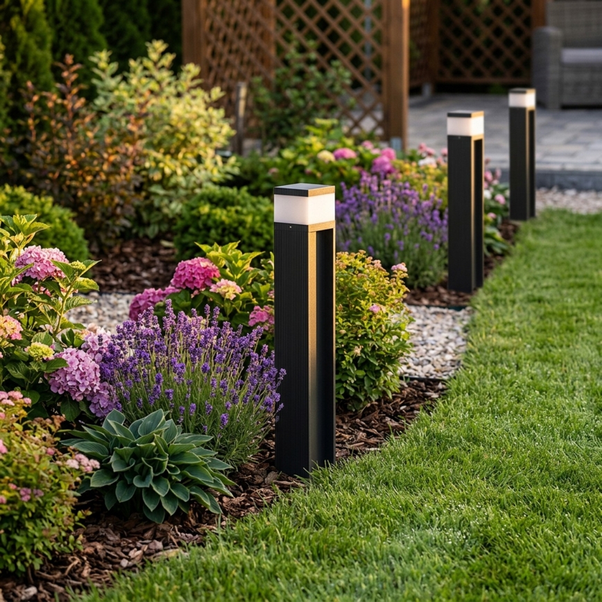 Luminaire d'extérieur VESPER 1xG9/5W/230V IP44 50 cm noir