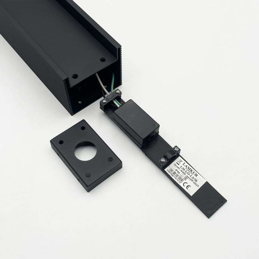 Luminaire d'extérieur VESPER 1xG9/5W/230V IP44 50 cm noir