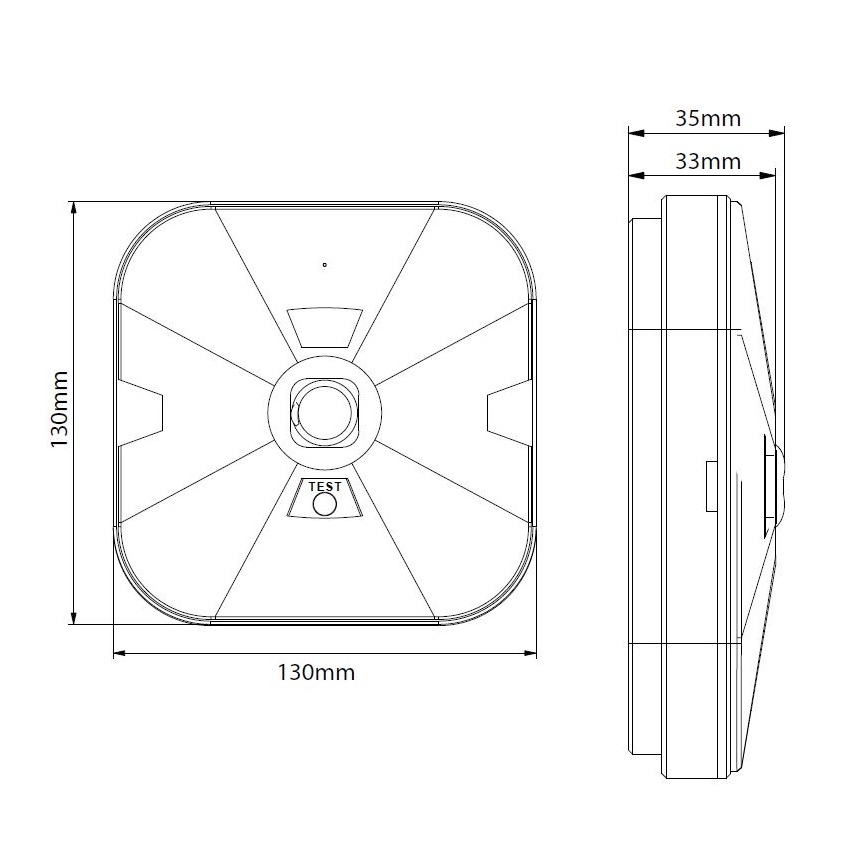 Luminaire d'urgence LED GATRION LED/3/1W/3,2V 6000K 3000 mAh IP54 blanc