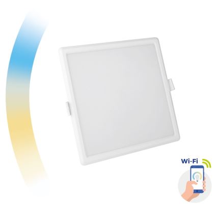 Luminaire encastrable à intensité variable ALGINE LED/12W/230V Wi-Fi Tuya carré