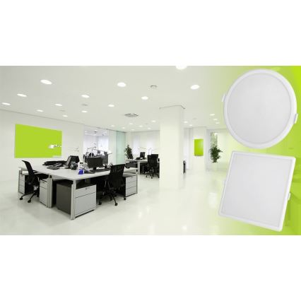 Luminaire encastrable à intensité variable ALGINE LED/22W/230V Wi-Fi Tuya carré