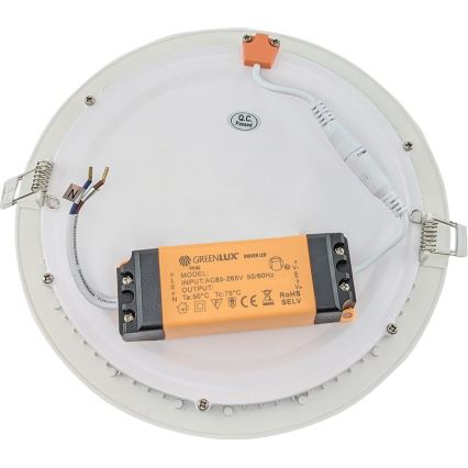 Luminaire encastrable de salle de bain LED VEGA LED/24W/230V 3800K d. 29,8 cm IP44