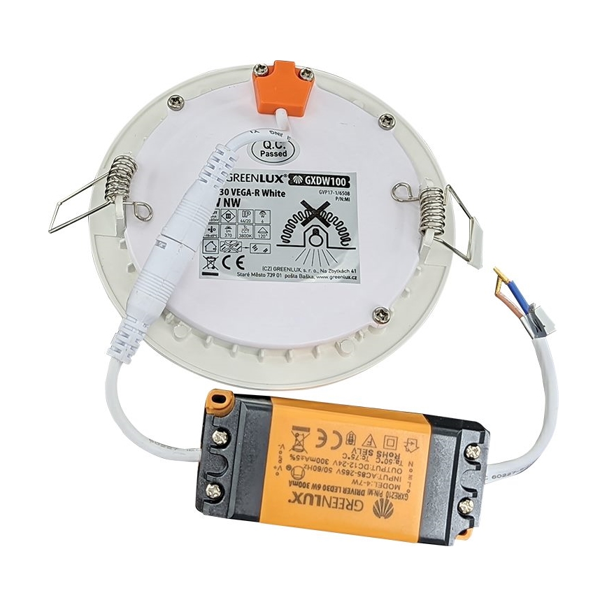 Luminaire encastrable de salle de bain LED VEGA LED/6W/230V 3800K d. 11,8 cm IP44