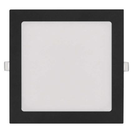 Luminaire encastré LED NEXXO LED/18W/230V 3000/3500/4000K noir 22,5 x 22,5 cm