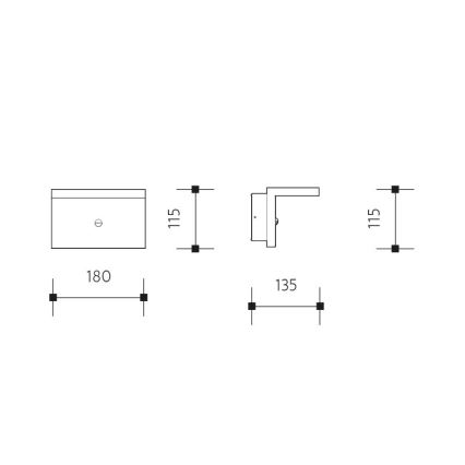 Applique murale extérieure avec détecteur NATURA LED/12W/230V 4000K IP54 marron/anthracite
