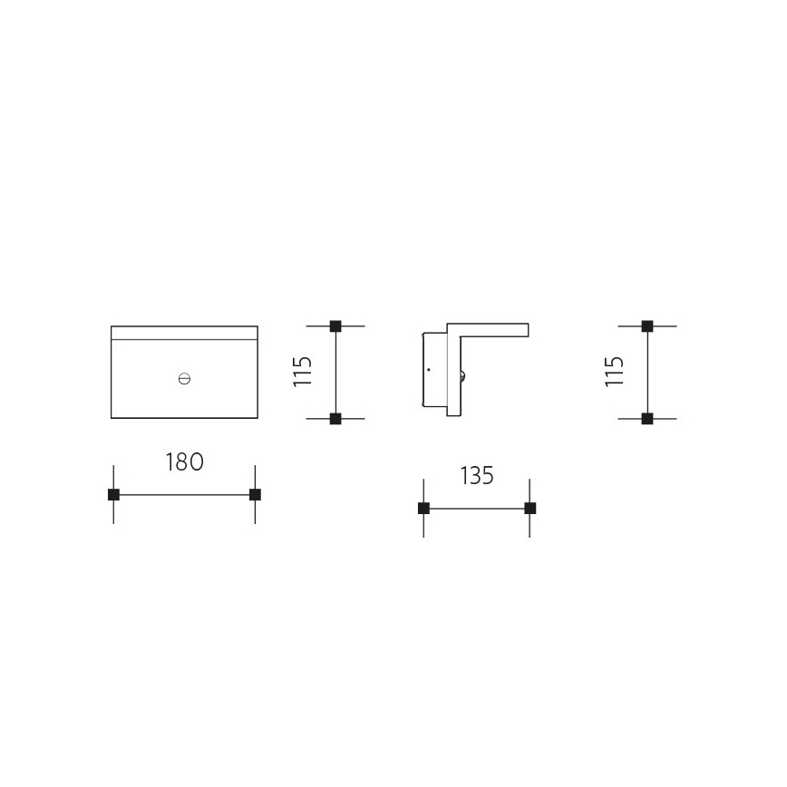 Applique murale extérieure avec détecteur NATURA LED/12W/230V 4000K IP54 marron/anthracite