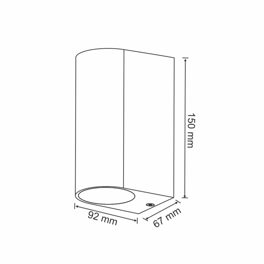 Luminaire extérieur BOSTON 2xGU10/35W/230V IP44