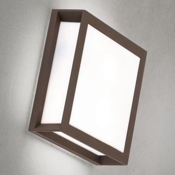 Luminaire extérieur HENRY 2xE27/15W/230V 26x26 cm IP44 marron
