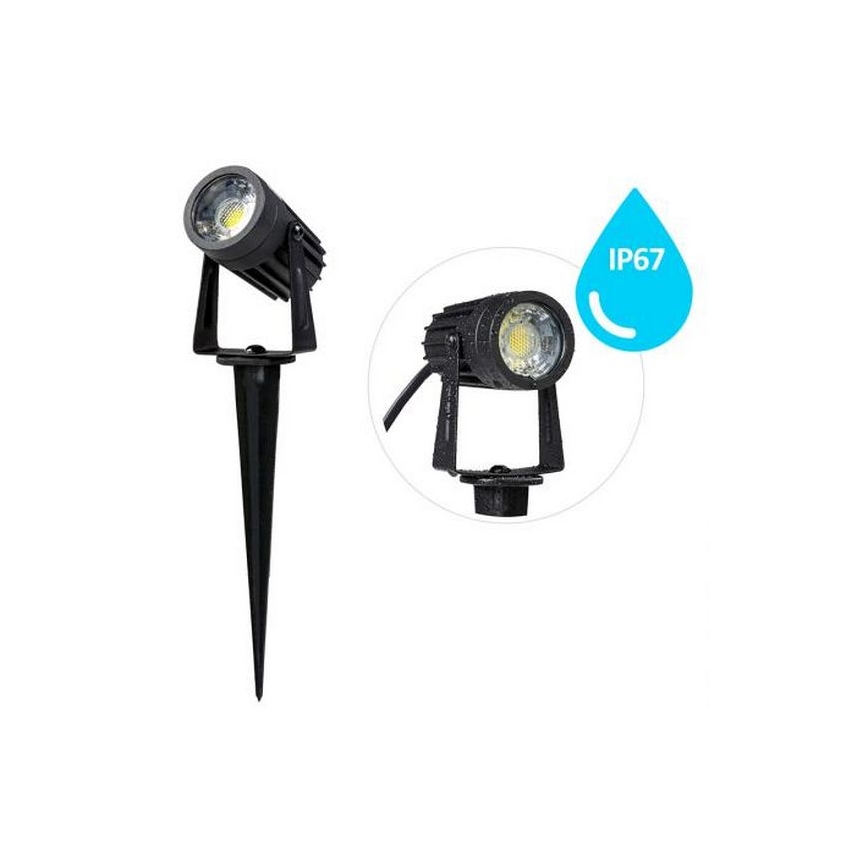 Luminaire extérieur LED/3W/230V 2800K IP67 noir