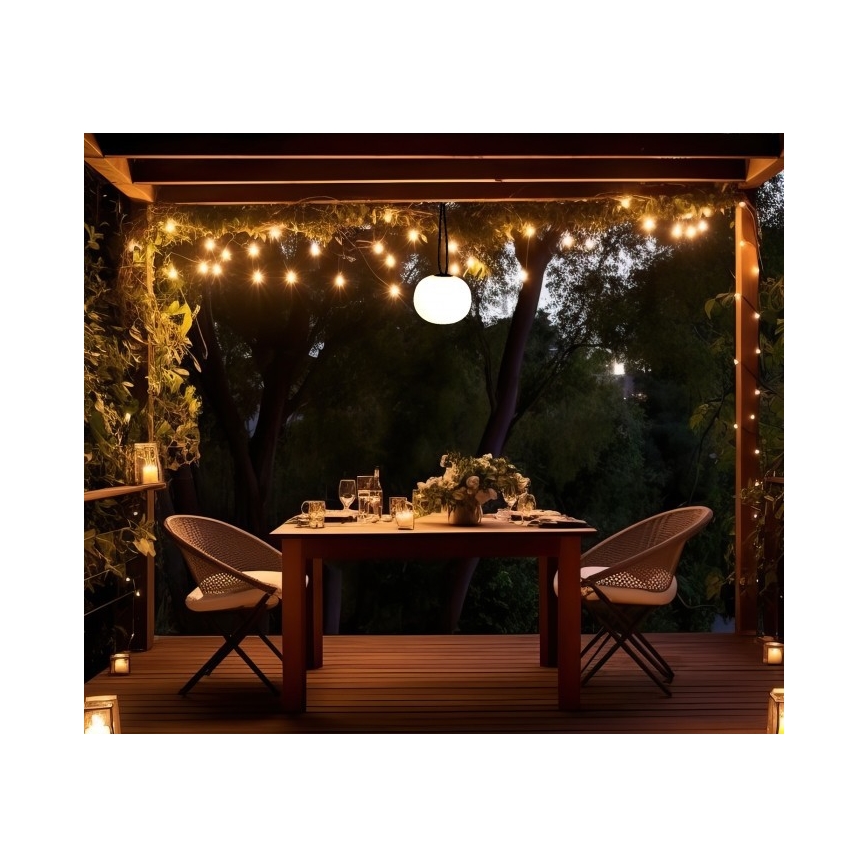 LED Luminaire d'extérieur rechargeable et à intensité réglable VENEZIA LED/1,5W/5V 2500K IP54 2600 mAh noir