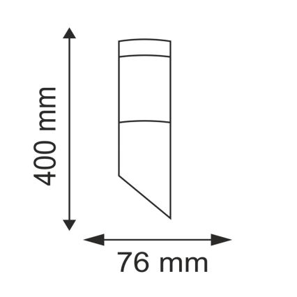 Luminaire extérieur LIVIA 1xE27/10W/230V IP44