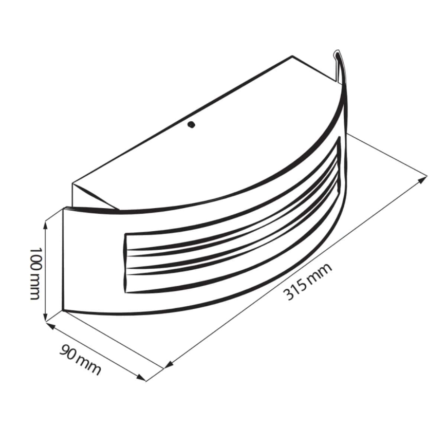 Luminaire extérieur SITOM 1xE27/14W/230V IP44