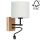 Luminaire flexible BOHO 1xE27/25W + LED/1W/230V chêne - certifié FSC