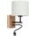 Luminaire flexible BOHO 1xE27/25W + LED/1W/230V chêne