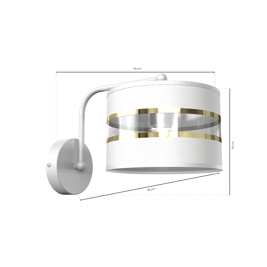 Luminaire flexible ULTIMO 1xE27/60W/230V blanc