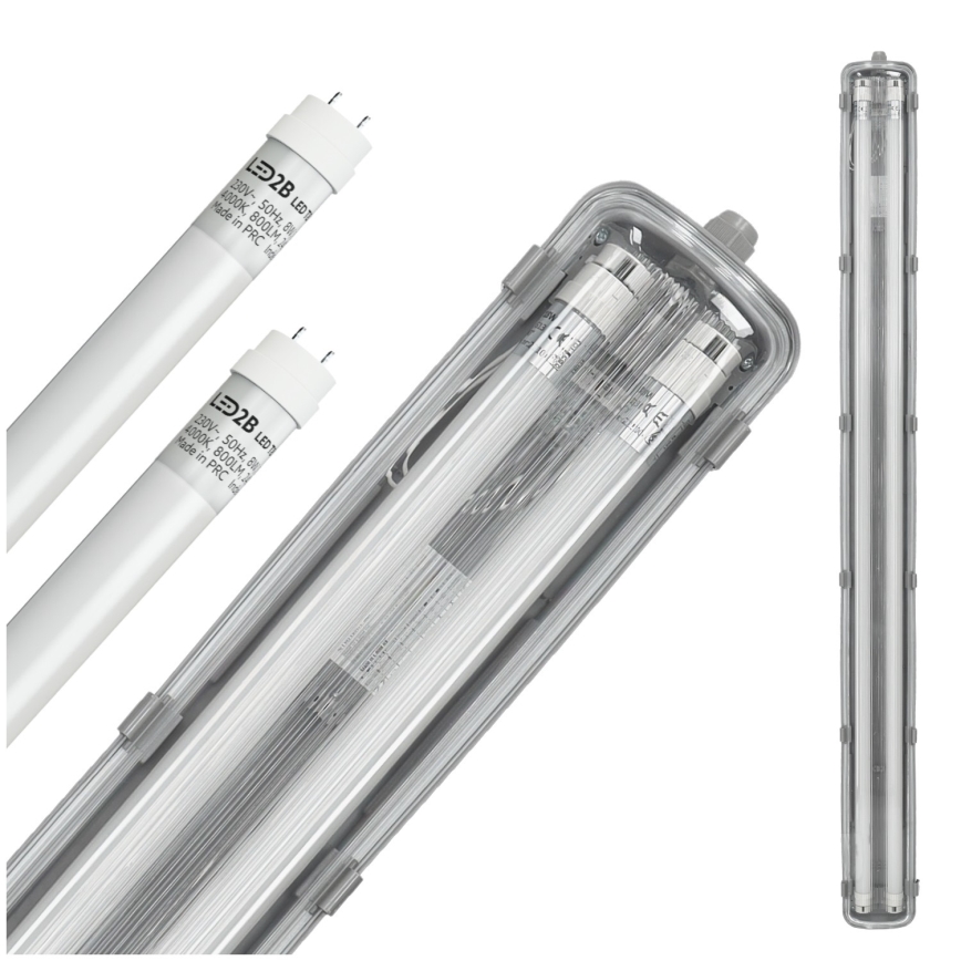Luminaire fluorescent industriel LED T8 2xG13/18W/230V 4000K IP65