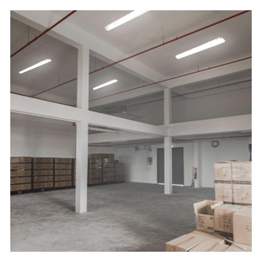 Luminaire fluorescent industriel T8 2xG13/18W/230V IP65 126 cm