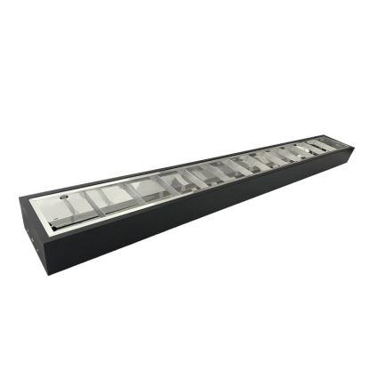 Luminaire fluorescente T8 2xG13/18W/230V 120 cm noir