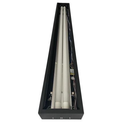 Luminaire fluorescente T8 2xG13/18W/230V 120 cm noir