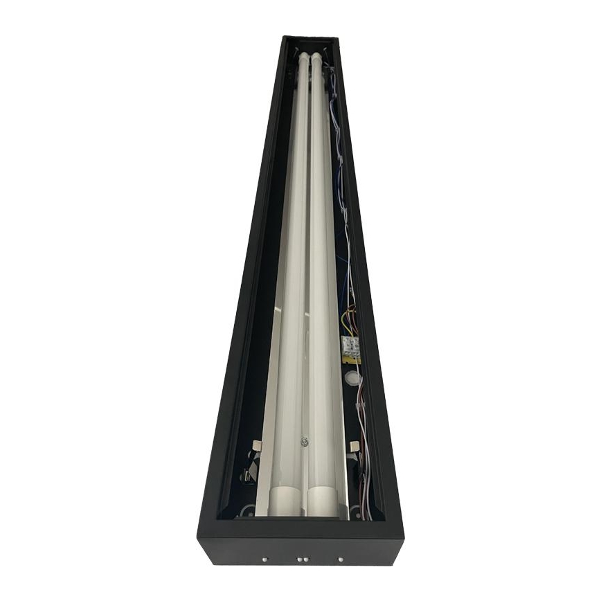 Luminaire fluorescente T8 2xG13/18W/230V 120 cm noir