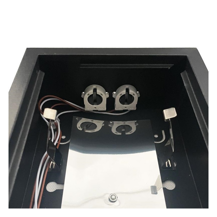 Luminaire fluorescente T8 2xG13/18W/230V 120 cm noir