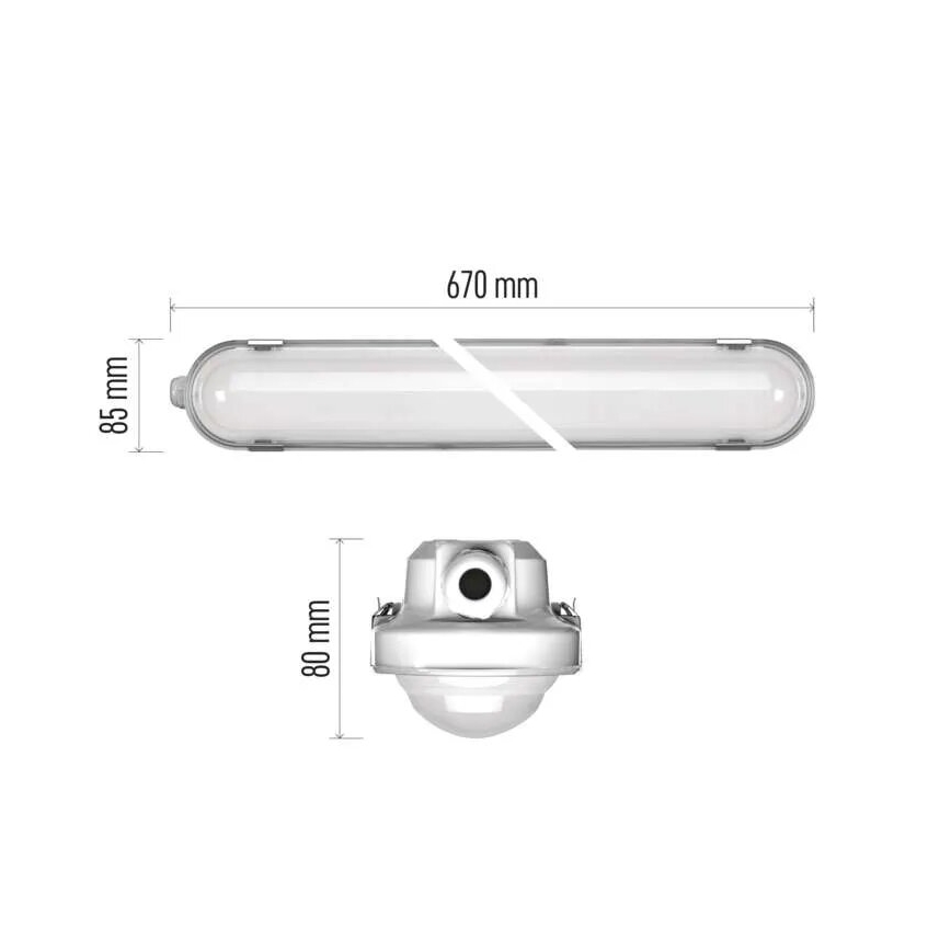 Luminaire industriel à intensité variable MISTY LED/10/13/16/18W/230V 4000/6500K IP66