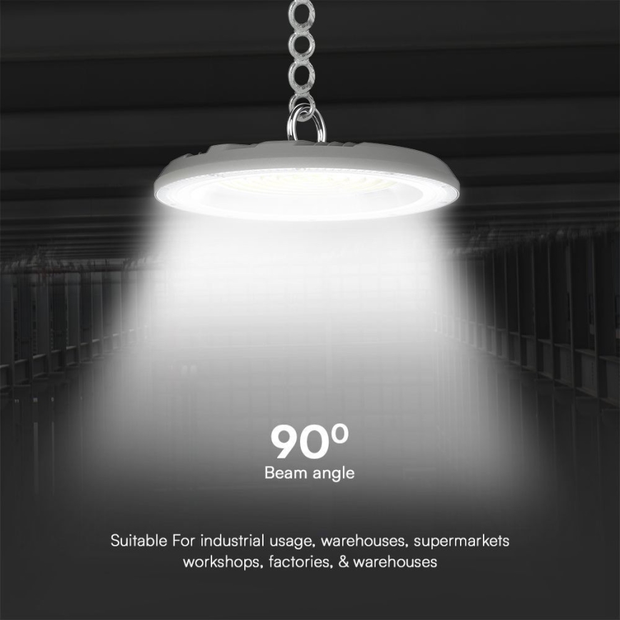 Luminaire industriel High Bay LED/150W/230V 3000/4000/6500K IP65 ø 27,7 cm